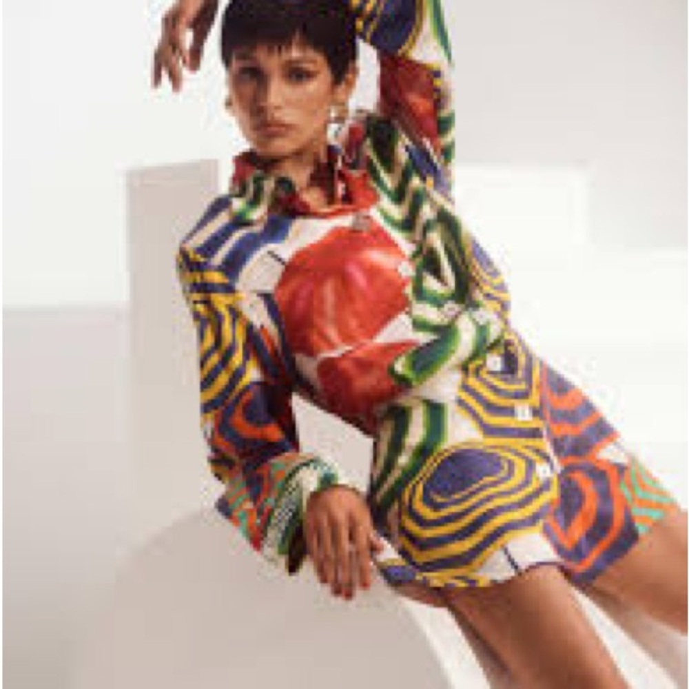 Colorful Mini Dress Riviera shirt dress